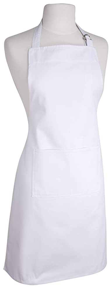 Now Designs Basic Cotton Kitchen Chef&#x27;s Apron, White
