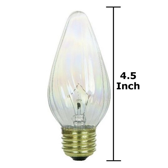 Satco 60w 120v Medium base Flame Twist Auradescent Aurora Light Bulb