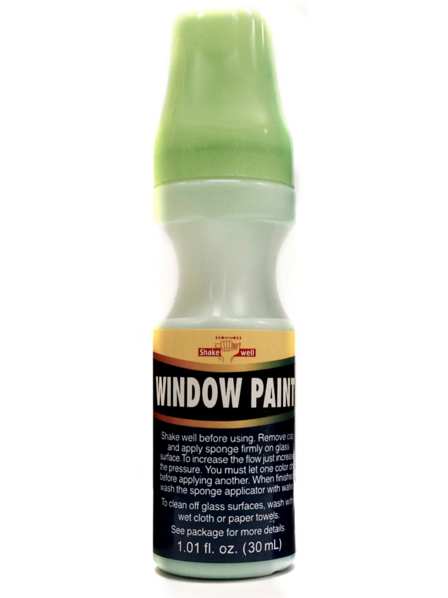 Green School Colors House Car Water Washable Window Paint