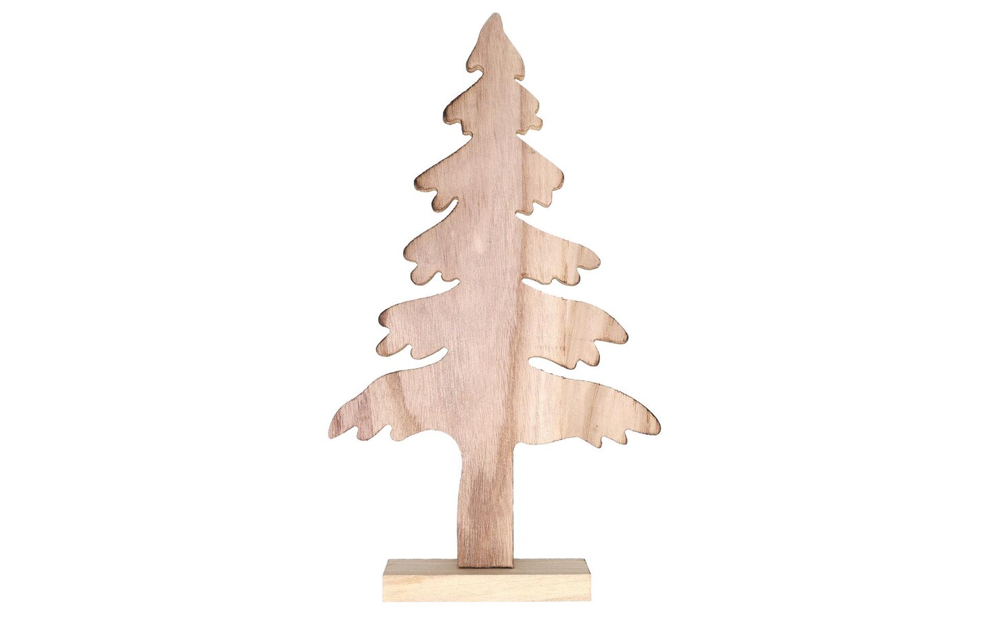 Sierra Pacific Crafts Wood Tree On Stand Large, Flame Burnt, 8" x 13.75