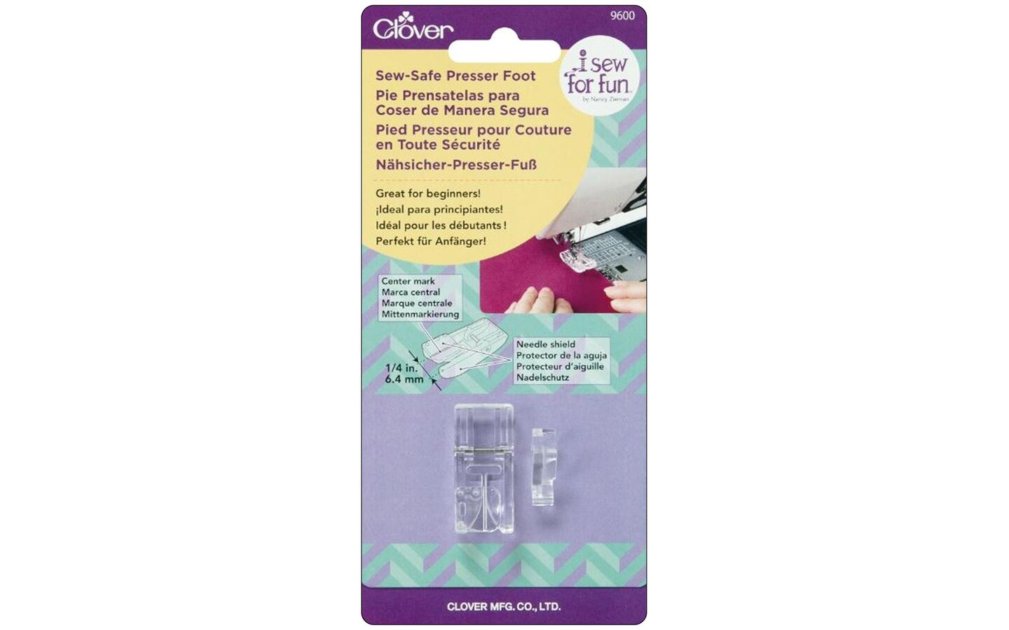 Clover I Sew For Fun Sew Safe Presser Foot