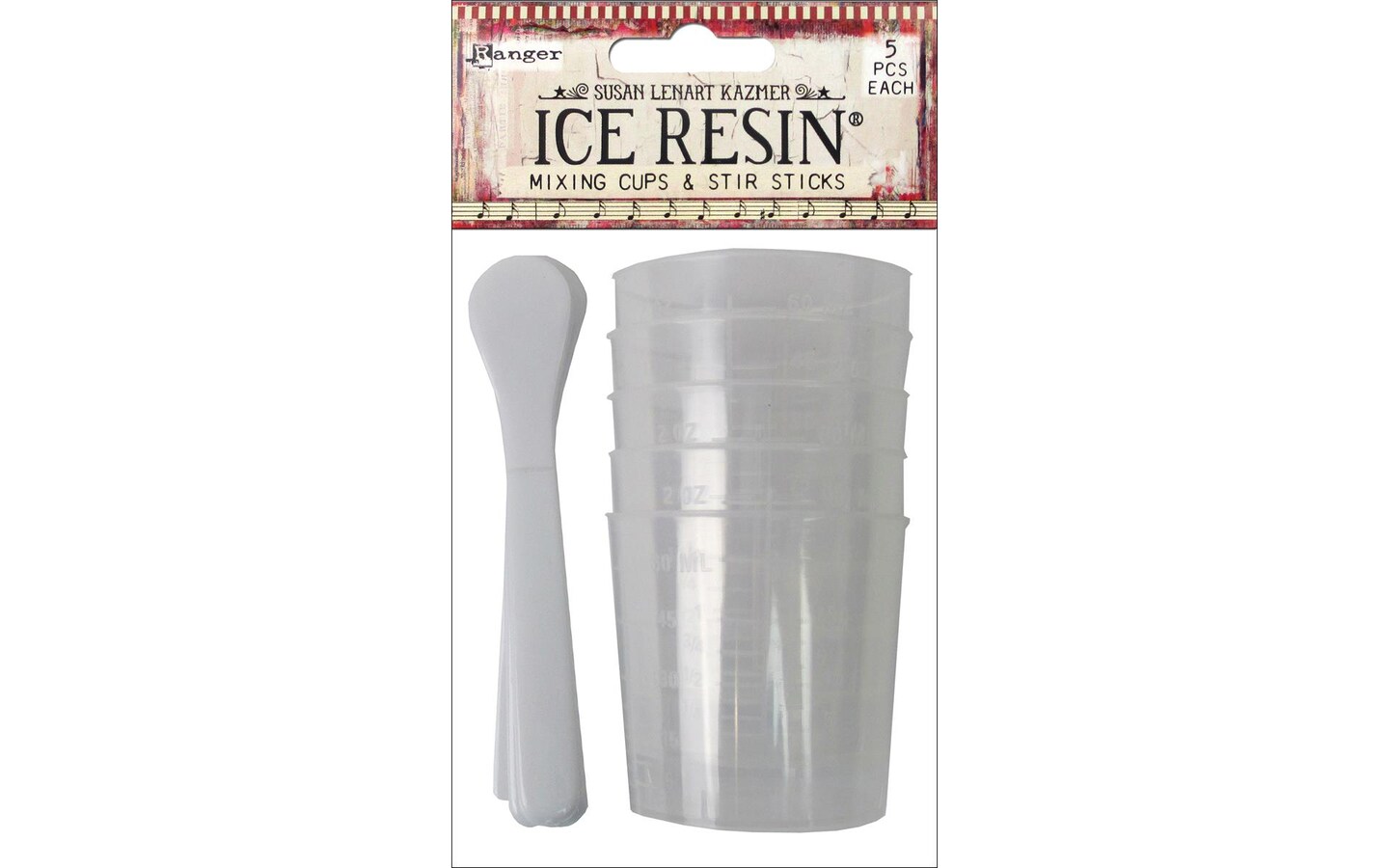 Ranger ICE Resin Mixing Cups & Sticks 5pc Michaels