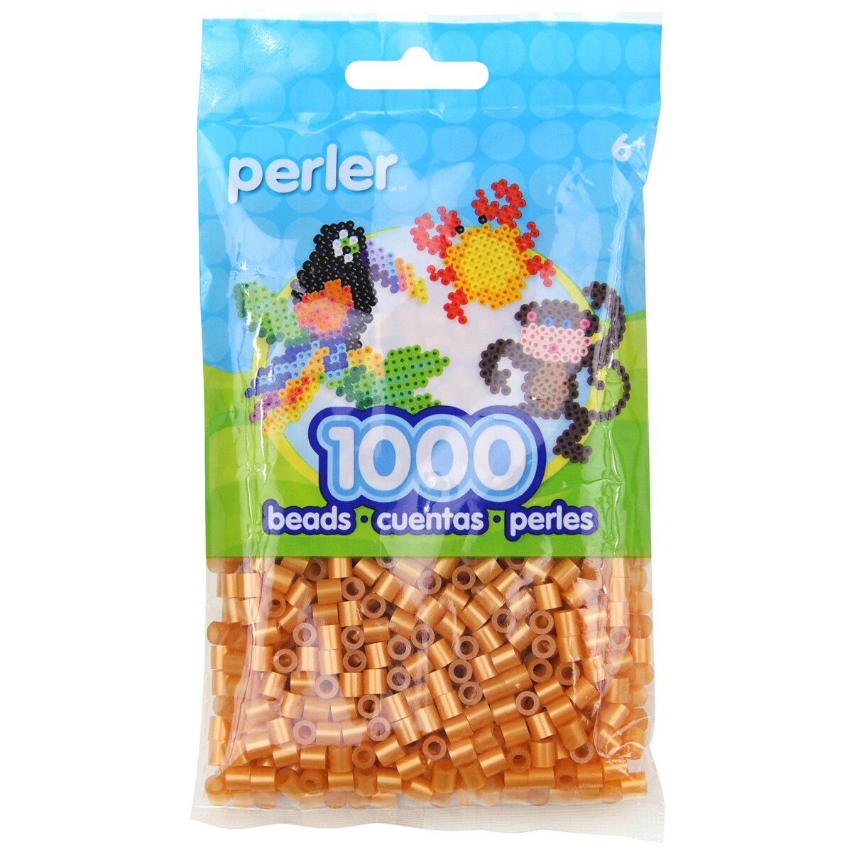 Perler Beads 1,000/Pkg-Gold