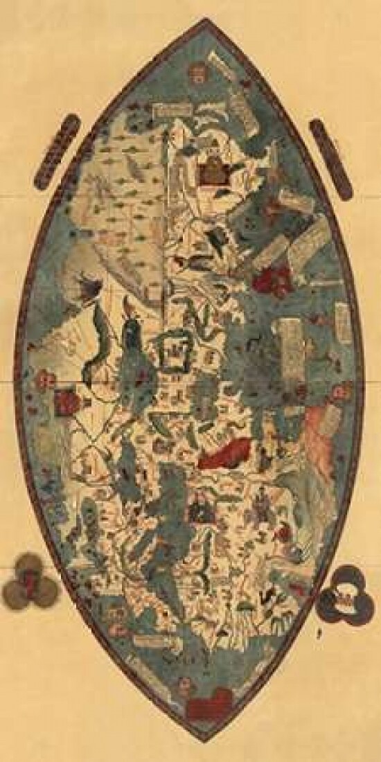 Genoese World Map Poster Print by Paolo del Pozzo Toscanelli - Item # VARPDX379302