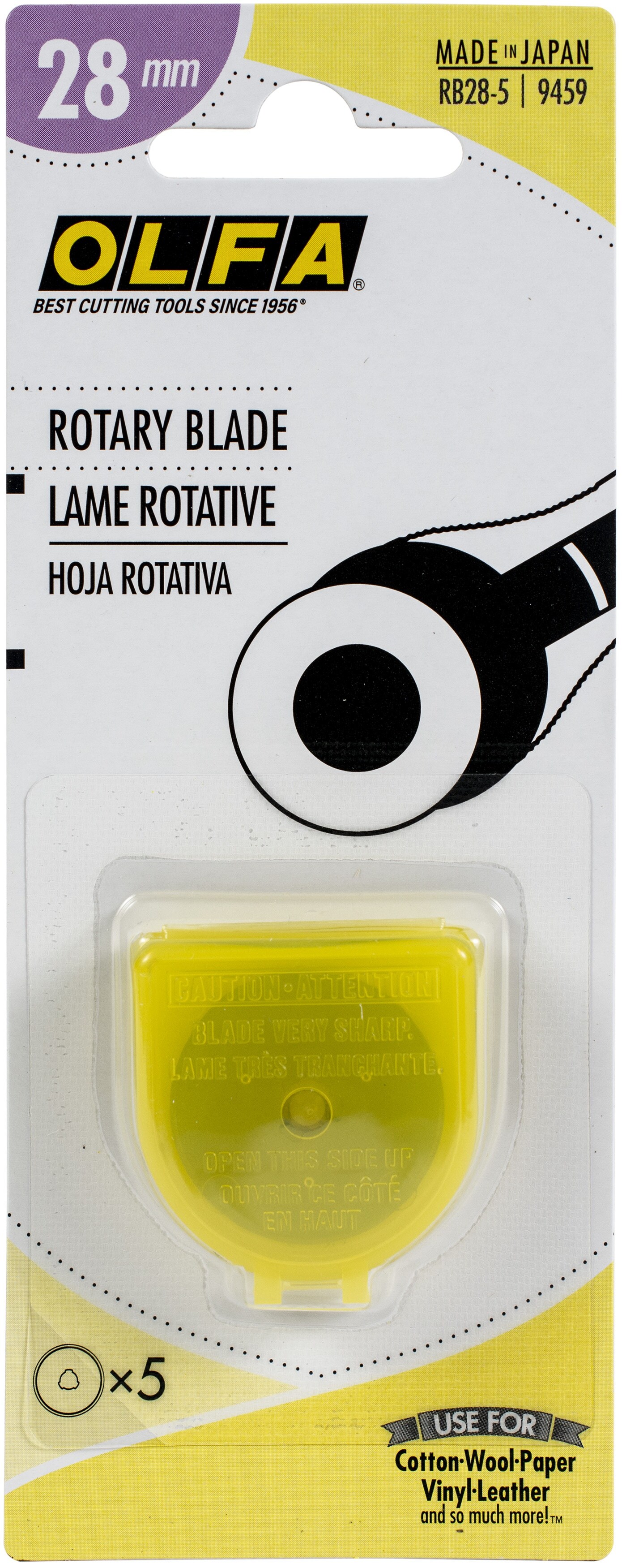 OLFA Rotary Blade 28mm 5/Pkg-