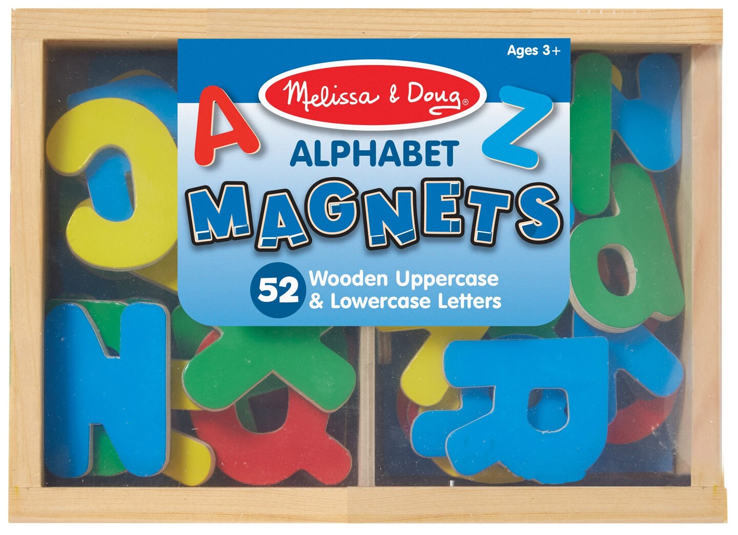 Melissa &#x26; Doug Wooden Magnet Set 52/Pkg-Alphabet