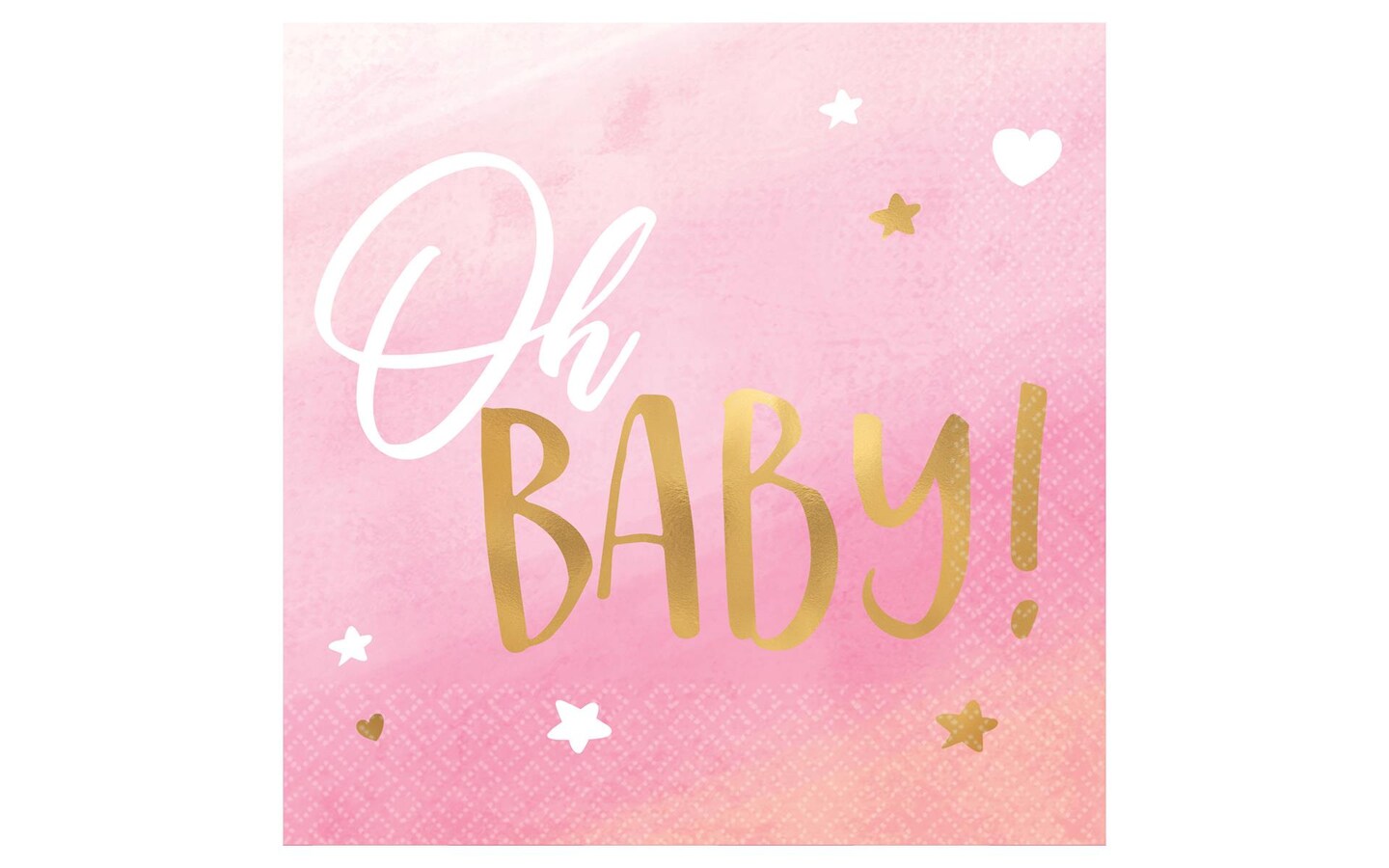 Amscan Beverage Napkin Oh Baby Girl
