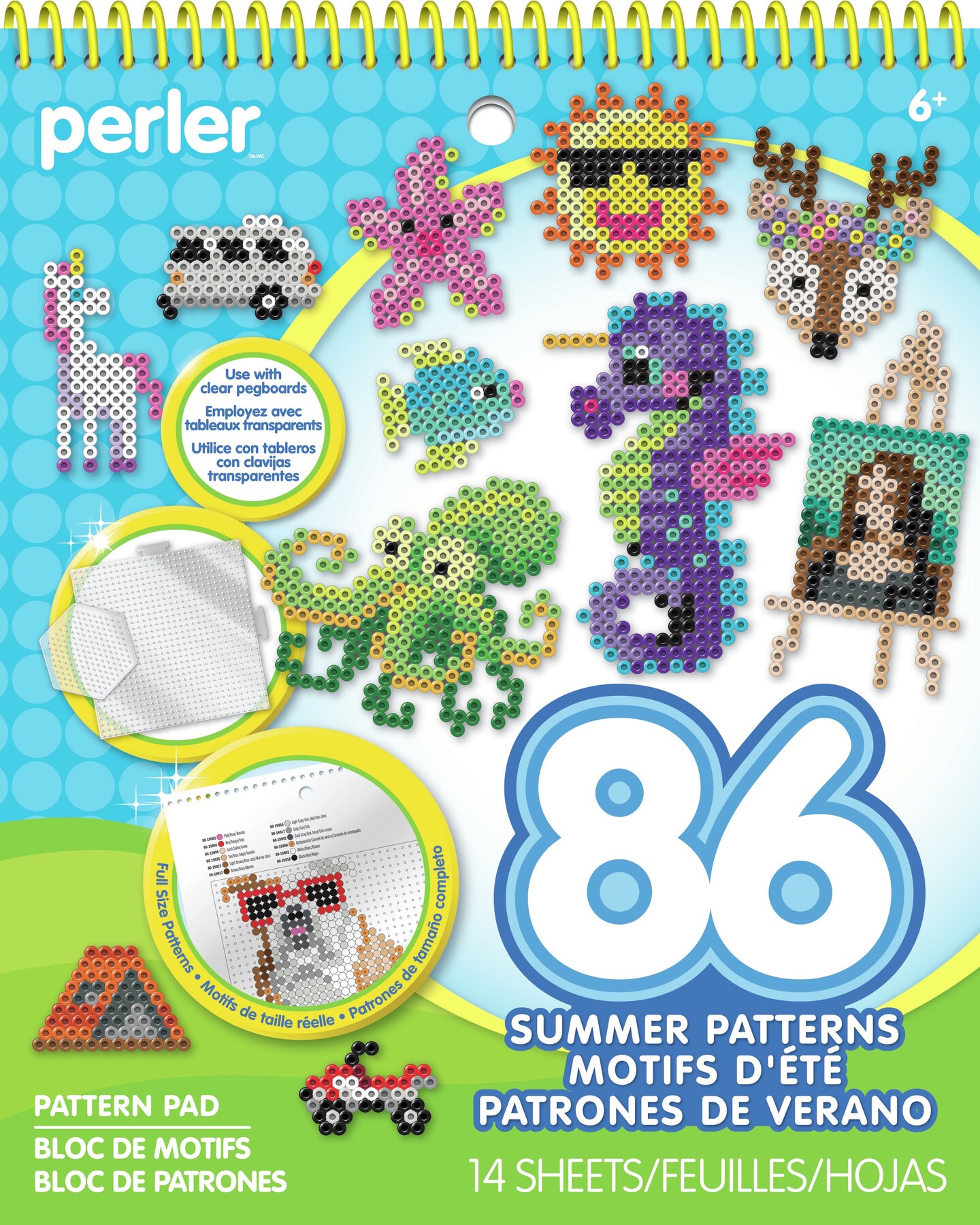 Perler Fused Bead Pattern Pad-Summertime Fun