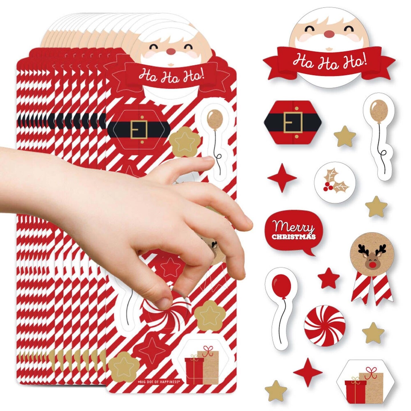 1360 Pcs Christmas Stickers Roll for Envelopes and Gifts Merry Christmas Ornament Stickers for Kids Holiday Stickers for Christmas Cards Present