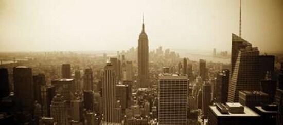 New York Skyline Poster Print by Bill Gannos
