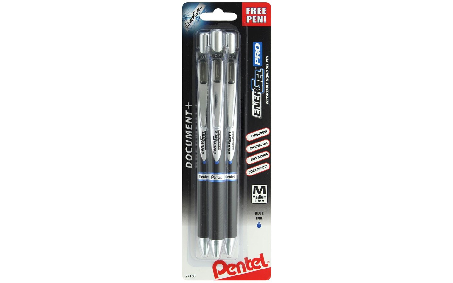 Pentel EnerGel PRO Permanent Gel Pen 0.7