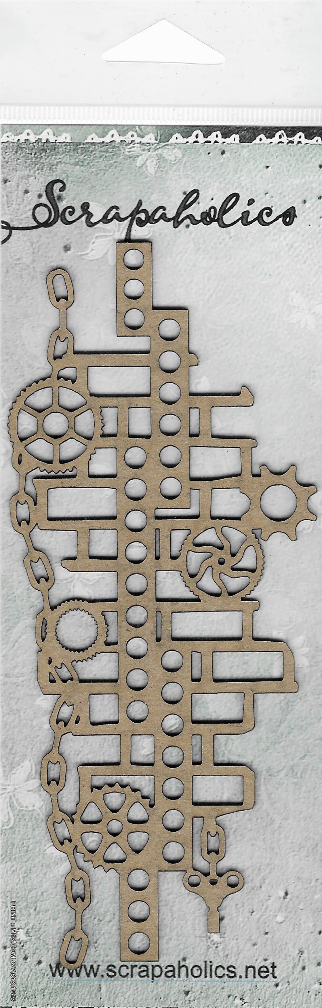 Scrapaholics Laser Cut Chipboard 2mm Thick-Brick Medley, 6.25&#x22;X2.75&#x22;
