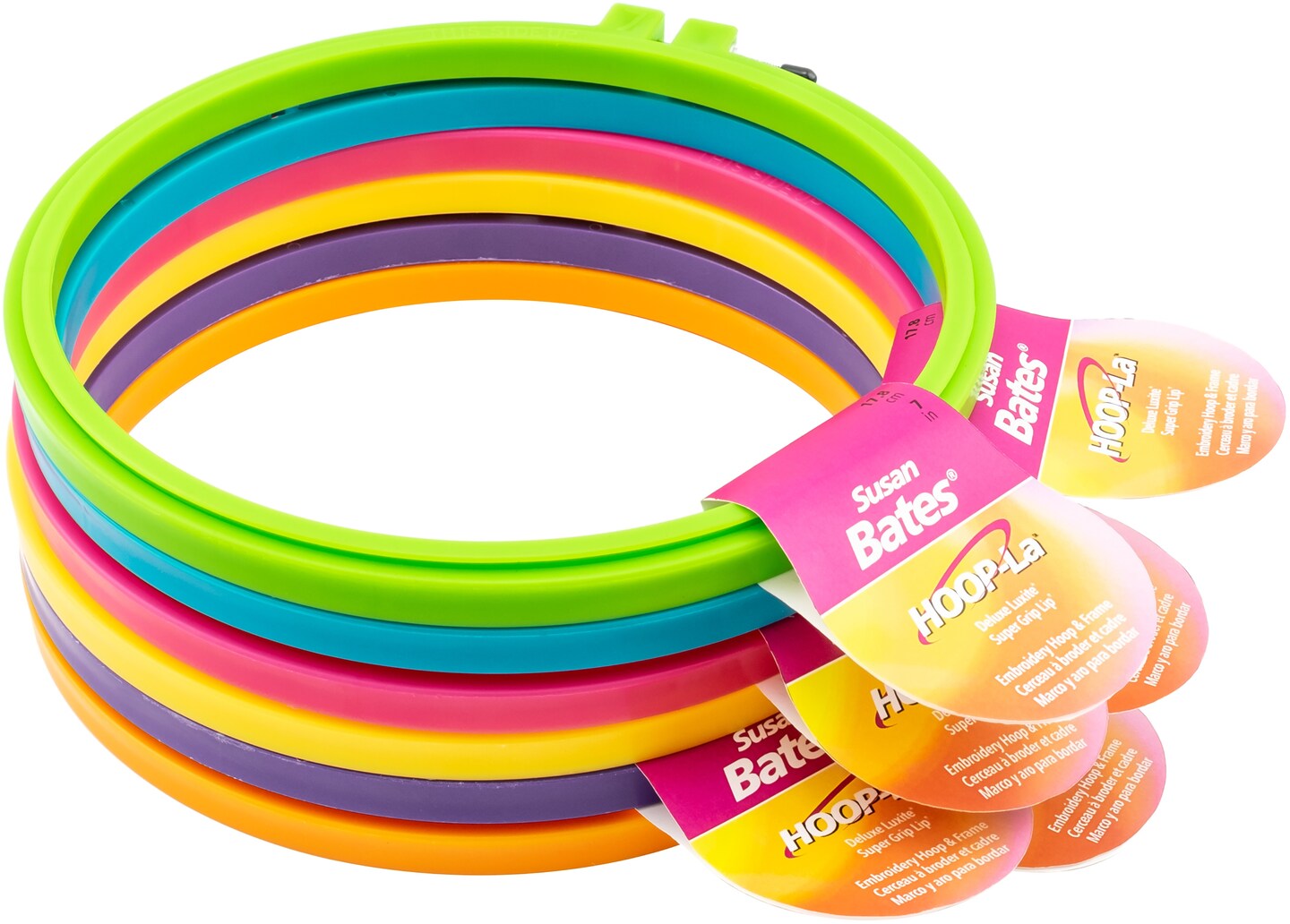 Bates Hoop-La Plastic Embroidery Hoop 7&#x22;
