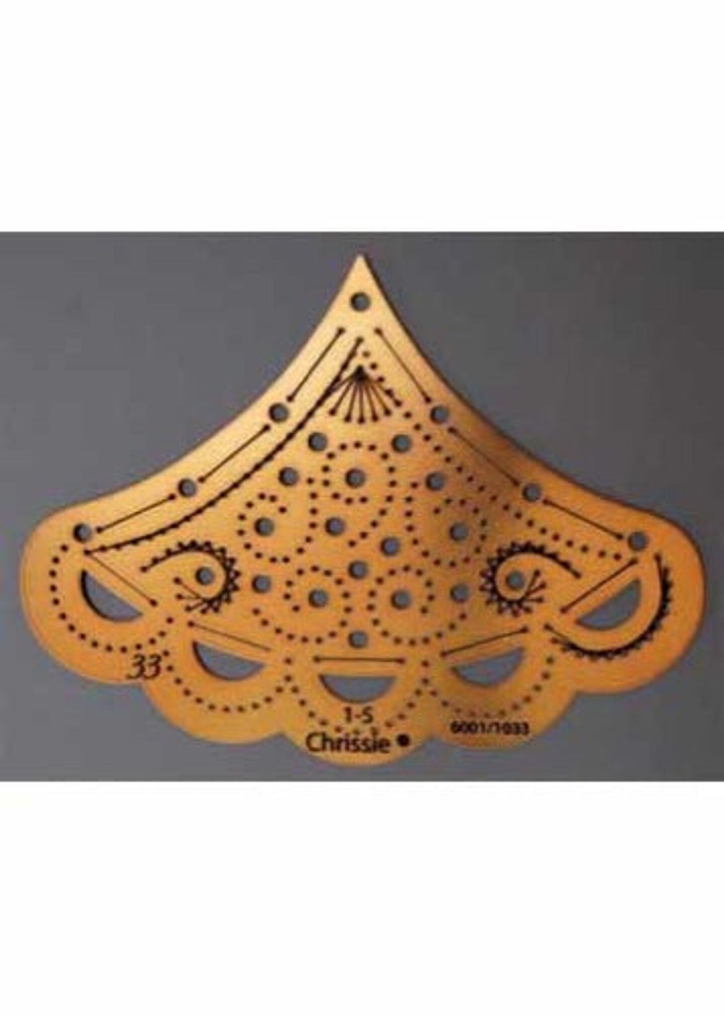 Chrissie Embroidery Stencil Wavy
