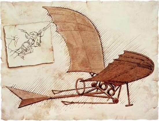 Flying Machine Poster Print by Leonardo Da Vinci - Item # VARPDX277241