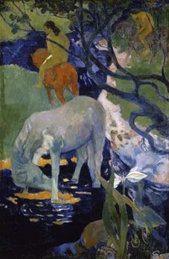 The White Horse - Le Cheval Blanc Poster Print by Paul Gauguin - Item # VARPDX277662