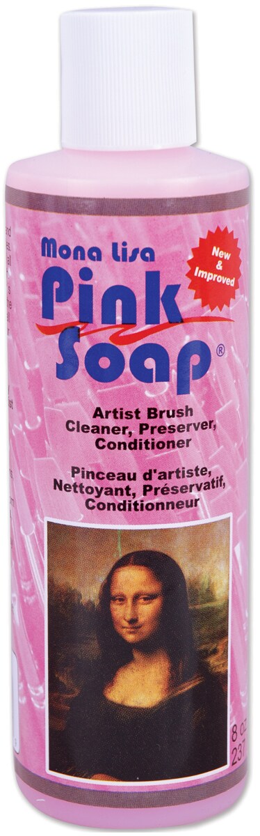 Mona Lisa Pink Brush Soap