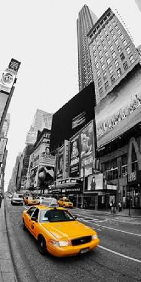 Taxi in Times Square, NYC Poster Print by  Vadim Ratsenskiy - Item # VARPDX2VR3187