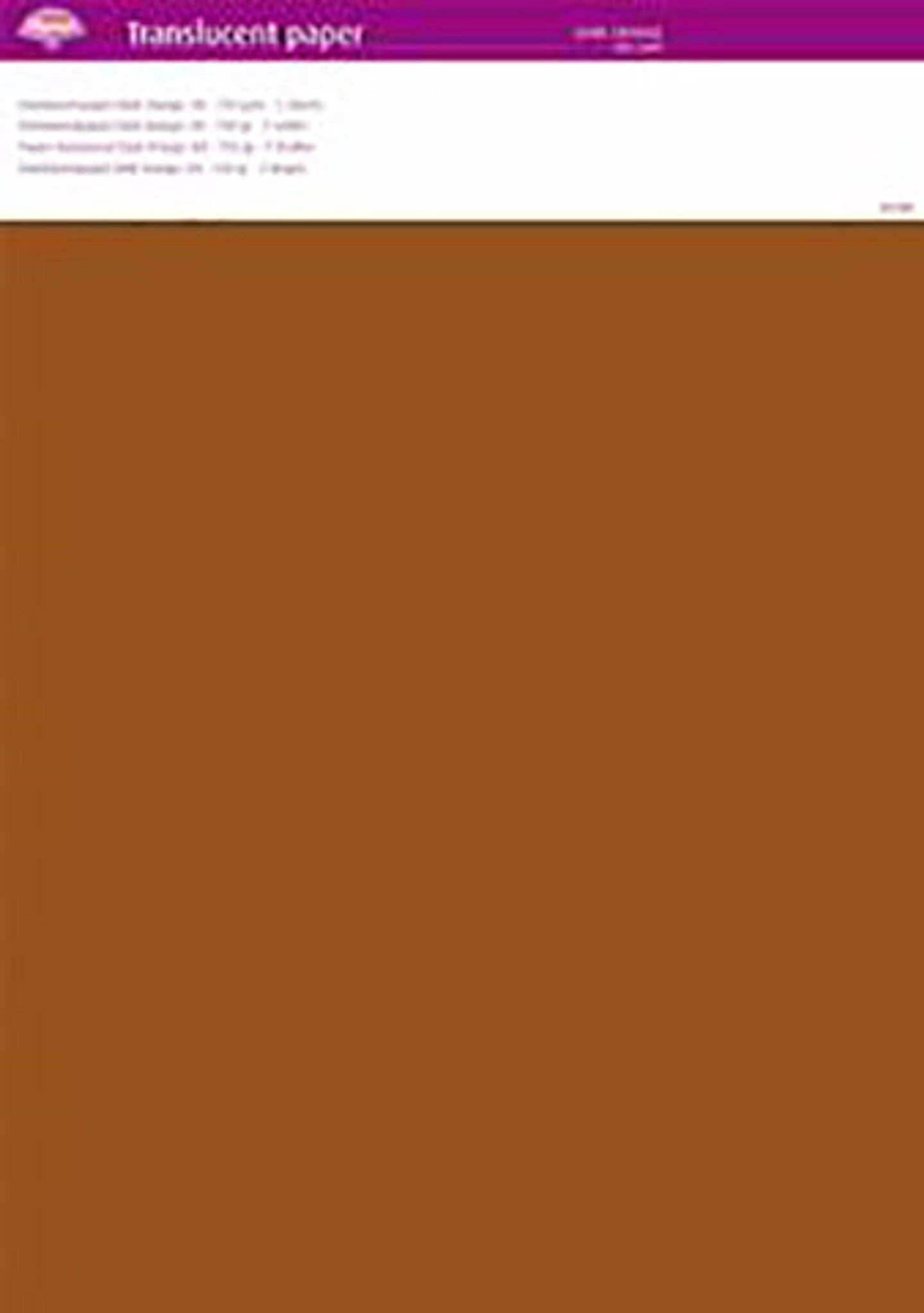 Pergamano Parchment Paper - Dark Orange (5 sheets)