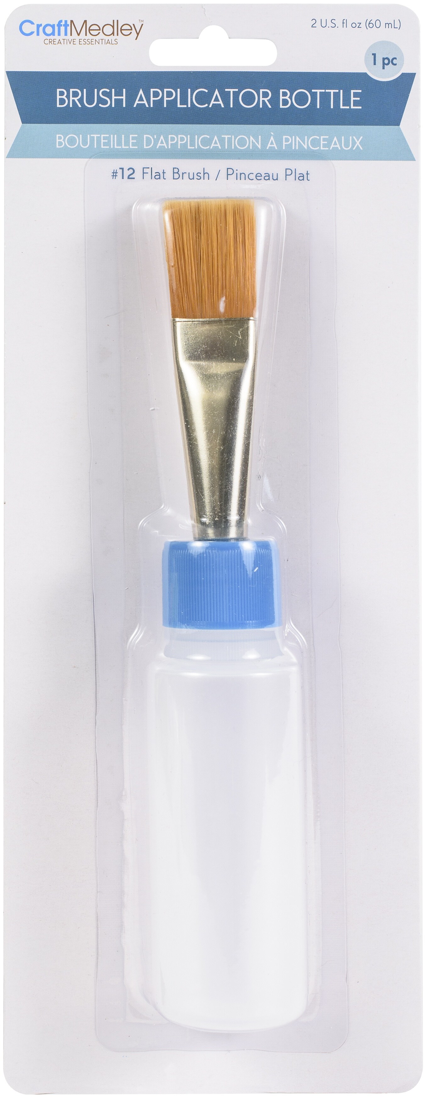 Craft Medley Empty Squeeze Bottle With Brush Applicator-