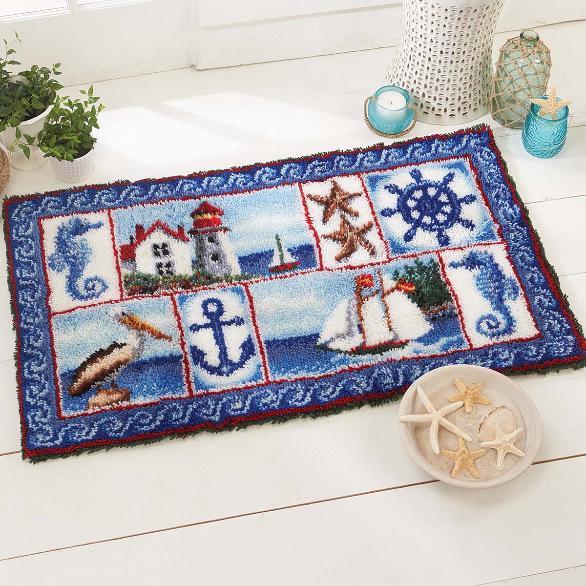 Herrschners Nautical Fever Latch Hook Kit Michaels