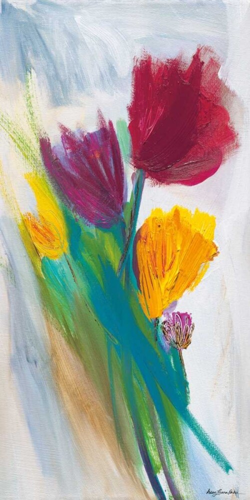 Bright Tulip Bunch II Poster Print by Karen Lorena Parker - Item # VARPDX16098