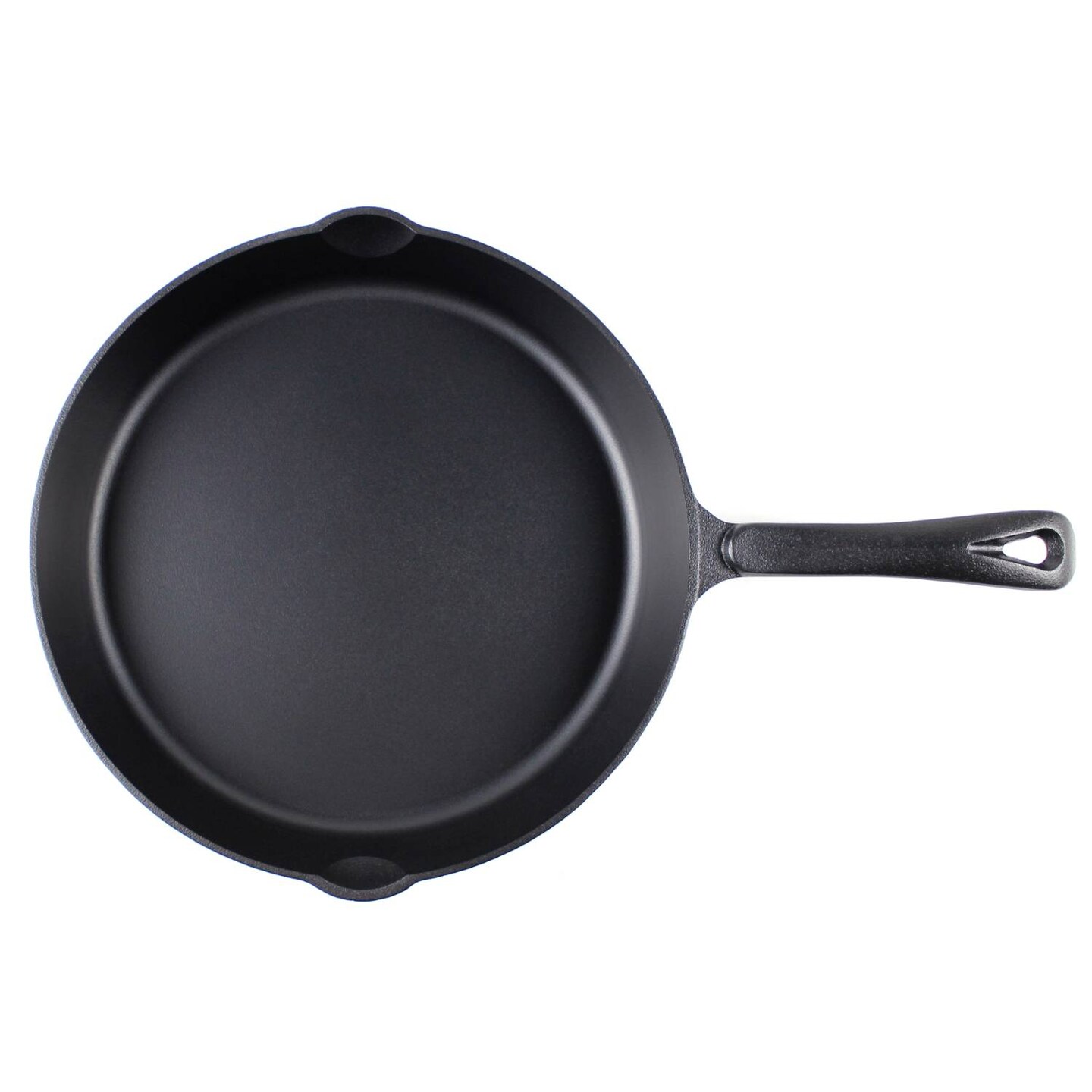 Lehman's Cast Iron Skillet - Nitrogen Hardened Cookware, Tough but  Lightweight, No Need to Season, Silicone Safety Handle Included