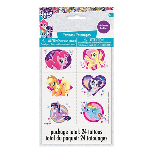 24 CT My Little Pony Tattoos