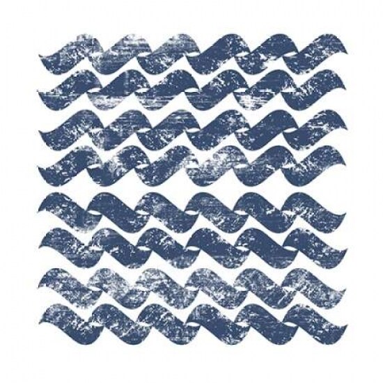 Chevron Waves Poster Print by PI Studio