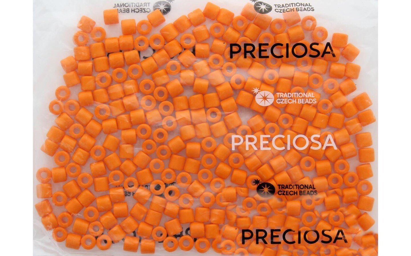 John Bead Czech Rola Bead 6.2mm OP Lt Orange