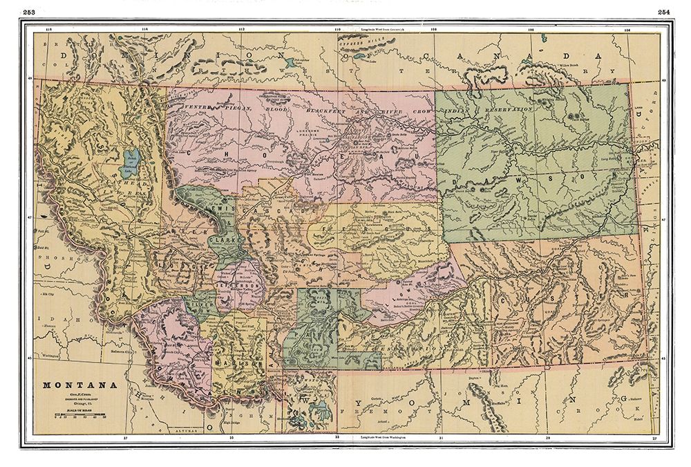 Montana - Johnson 1888 Poster Print by Johnson Johnson # USMO0003