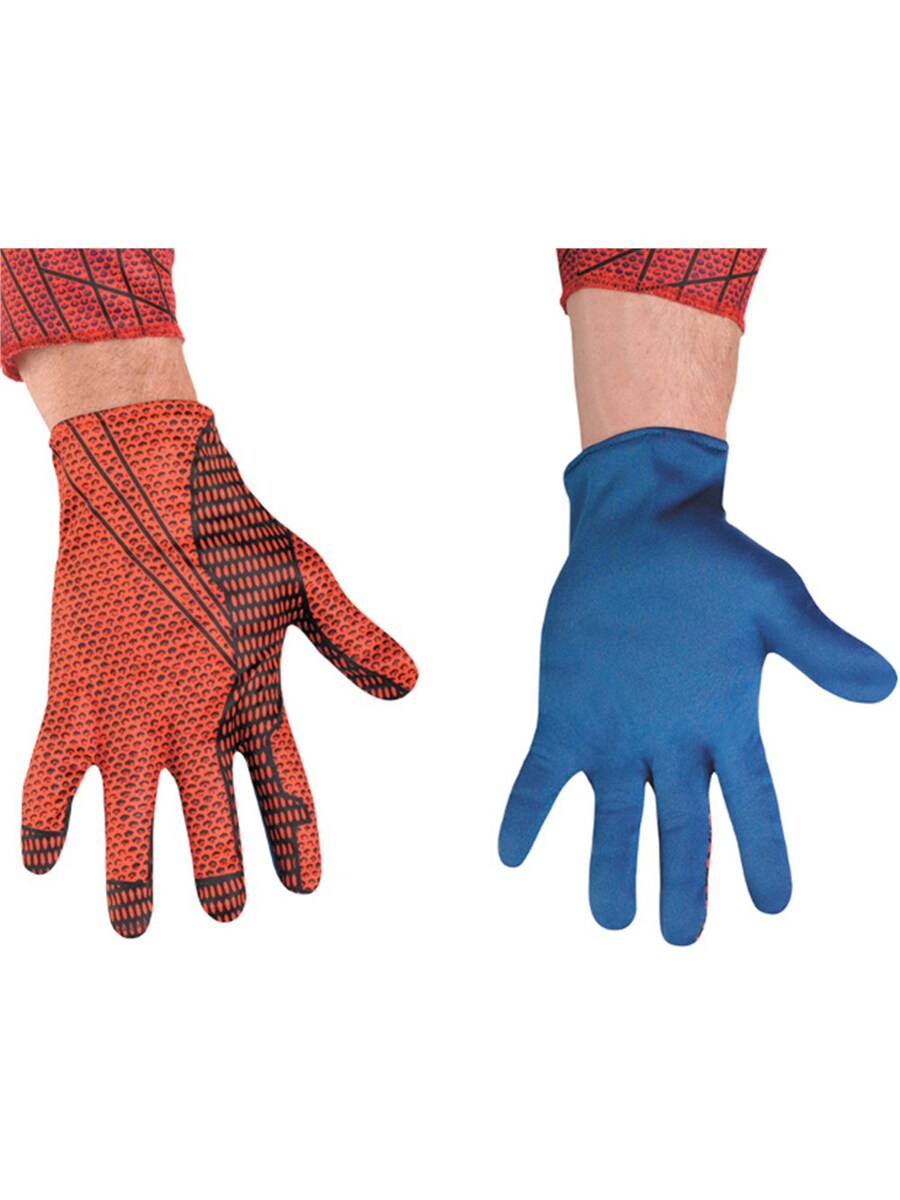 Adult The Amazing Spider-Man Red and Blue Costume Accessory Gloves