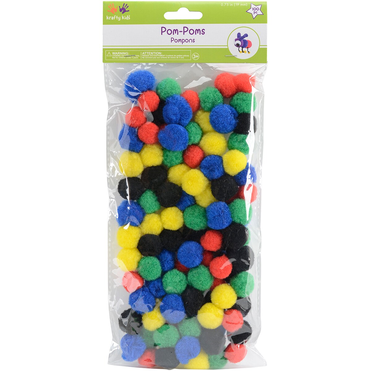 PomPoms .75" 100/PkgPrimary Michaels