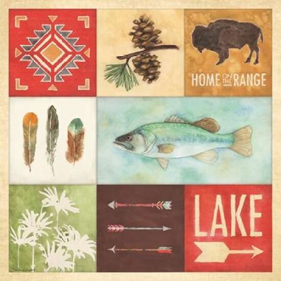 Lodge Collage I Poster Print by Stephanie Marrott - Item # VARPDXSM15647