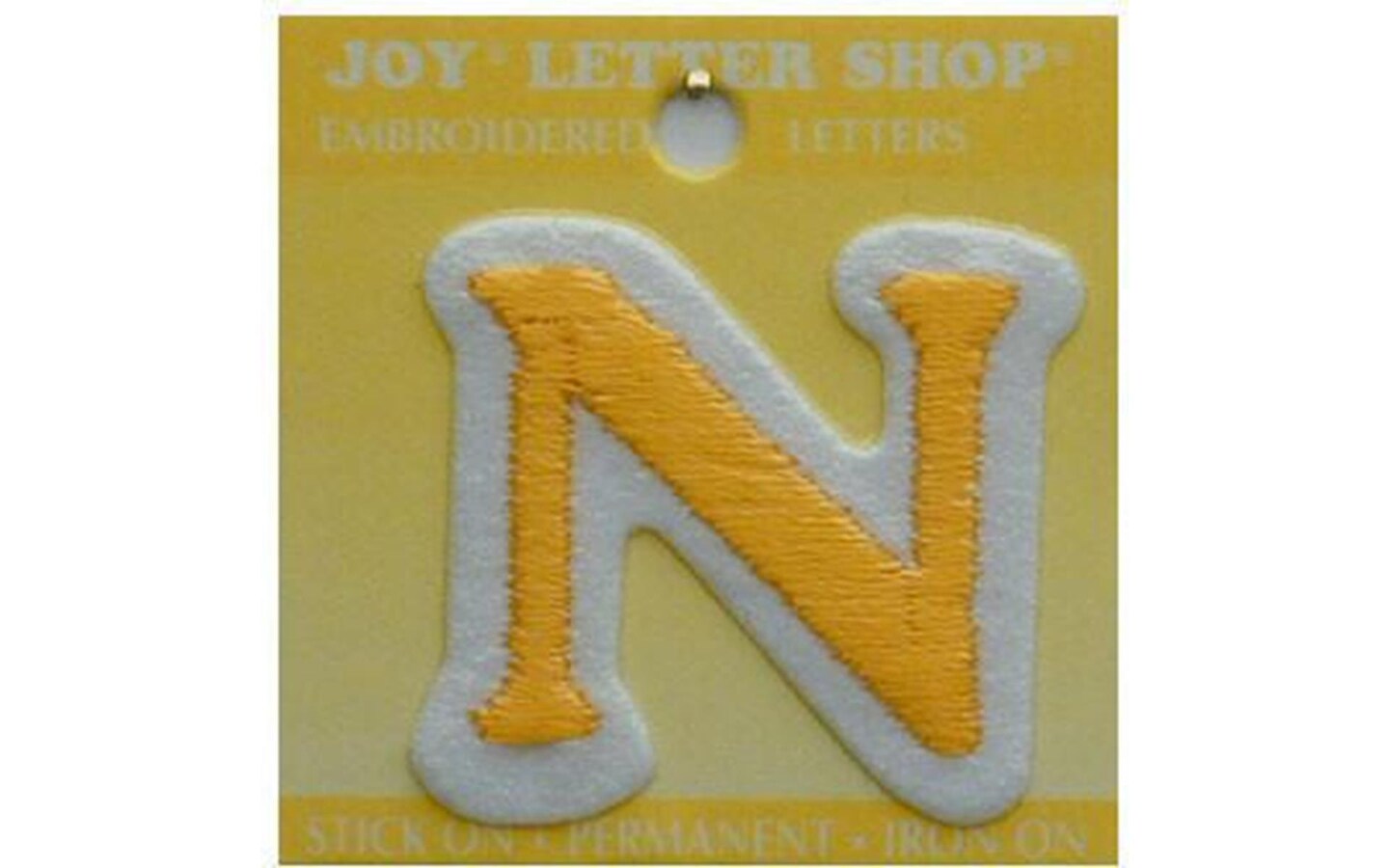 Joy Applique Letter Iron On Cooper 1.5&#x22; Gold N
