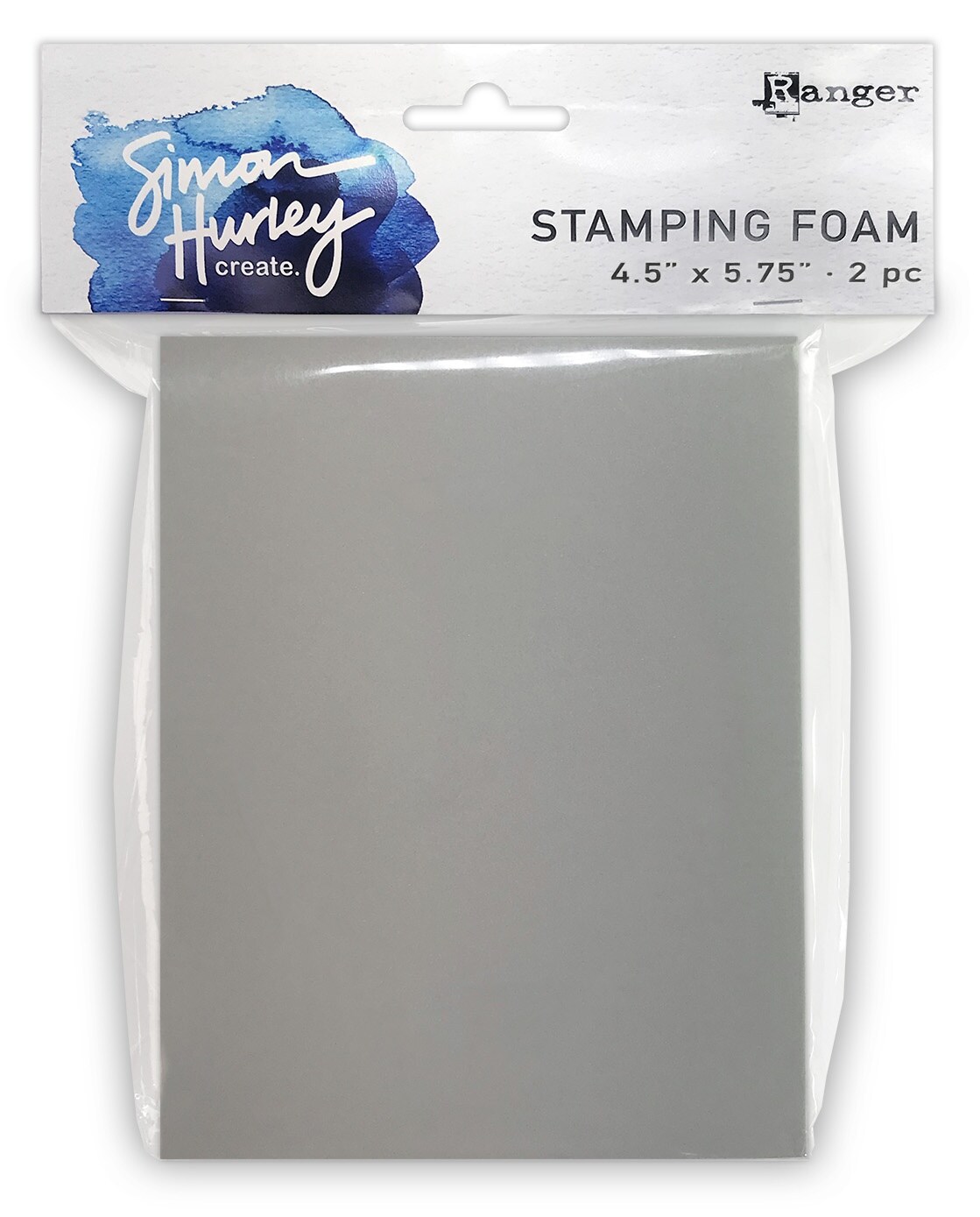 Simon Hurley create. Stamping Foam 4.5&#x22;X5.75&#x22; 2/Pkg-