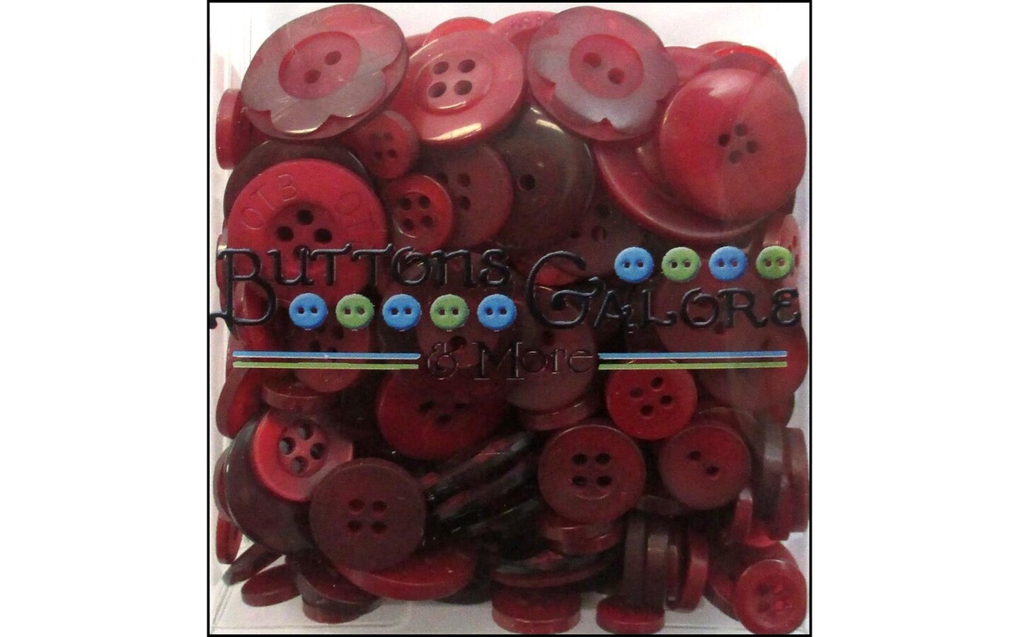 Buttons Galore Button Tote 3.5oz Classic Red Michaels