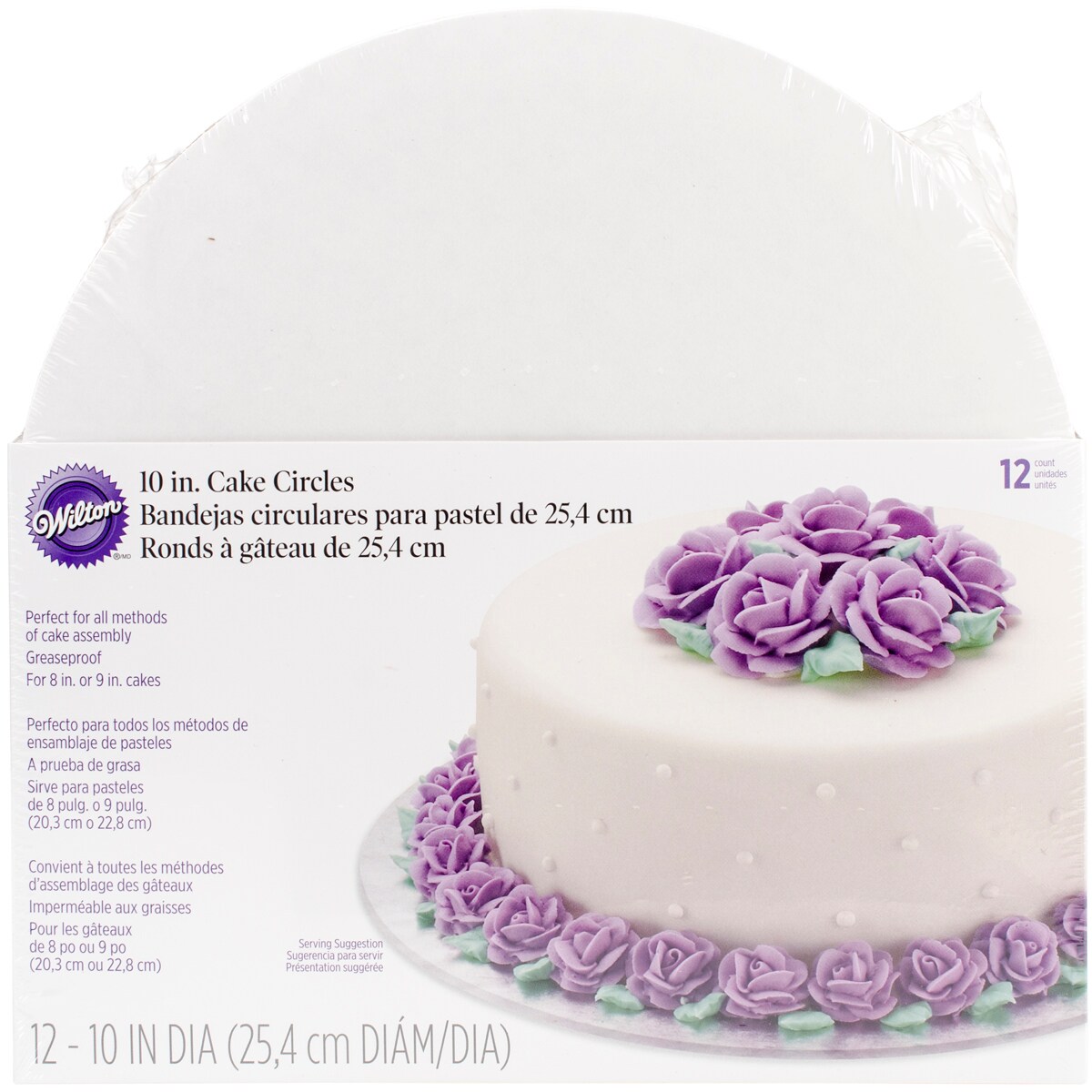 Wilton Cake Boards 12/Pkg-10&#x22; Round White