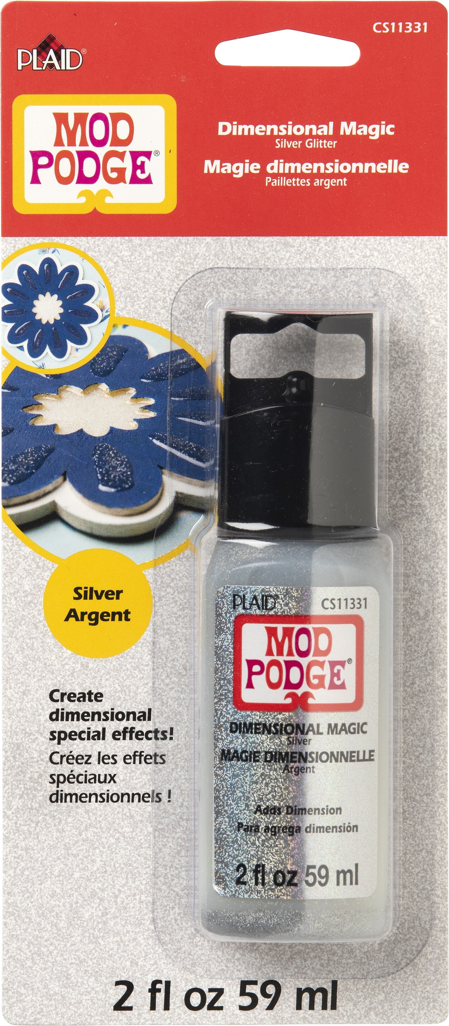 Mod Podge Dimenional Magic Glitter Carded 2oz