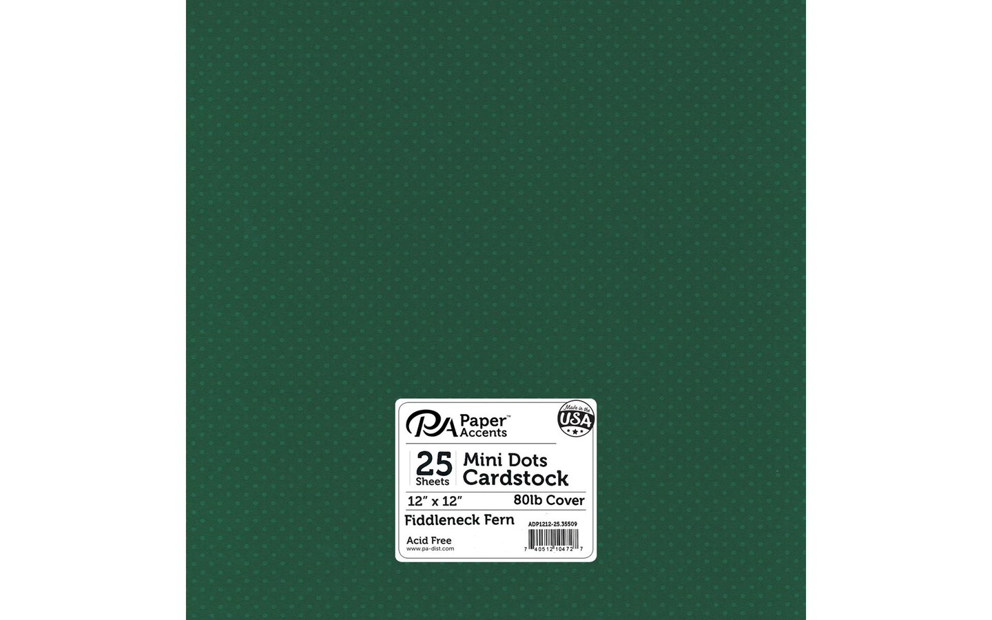 Mini Cardstock PA Paper Accents Mini Dots Cardstock 12