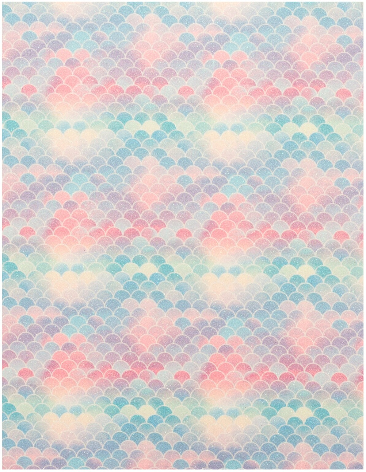 American Crafts Glitter Specialty Paper 8.5"X11"-Lip Gloss Mermaid