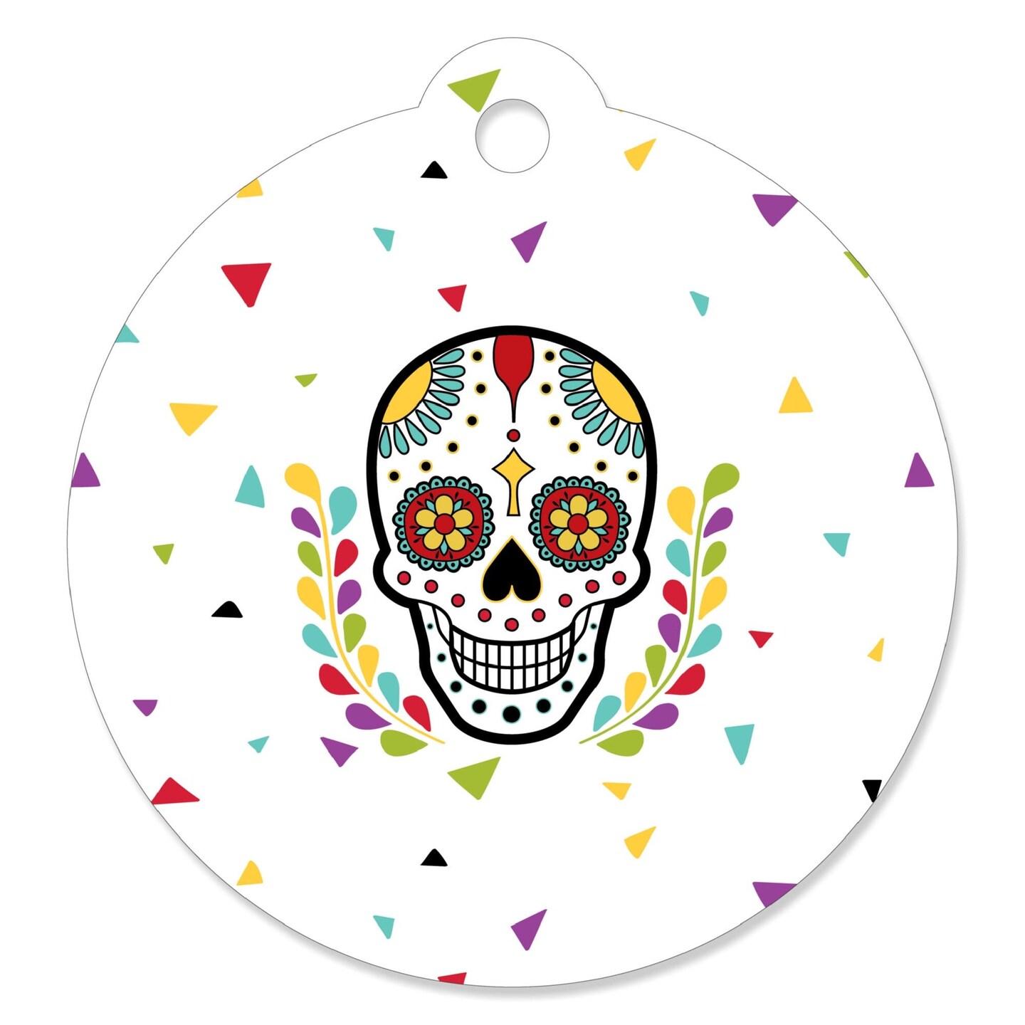 Big Dot of Happiness Day of the Dead - Sugar Skull Party Gift Tags (Set of 20)