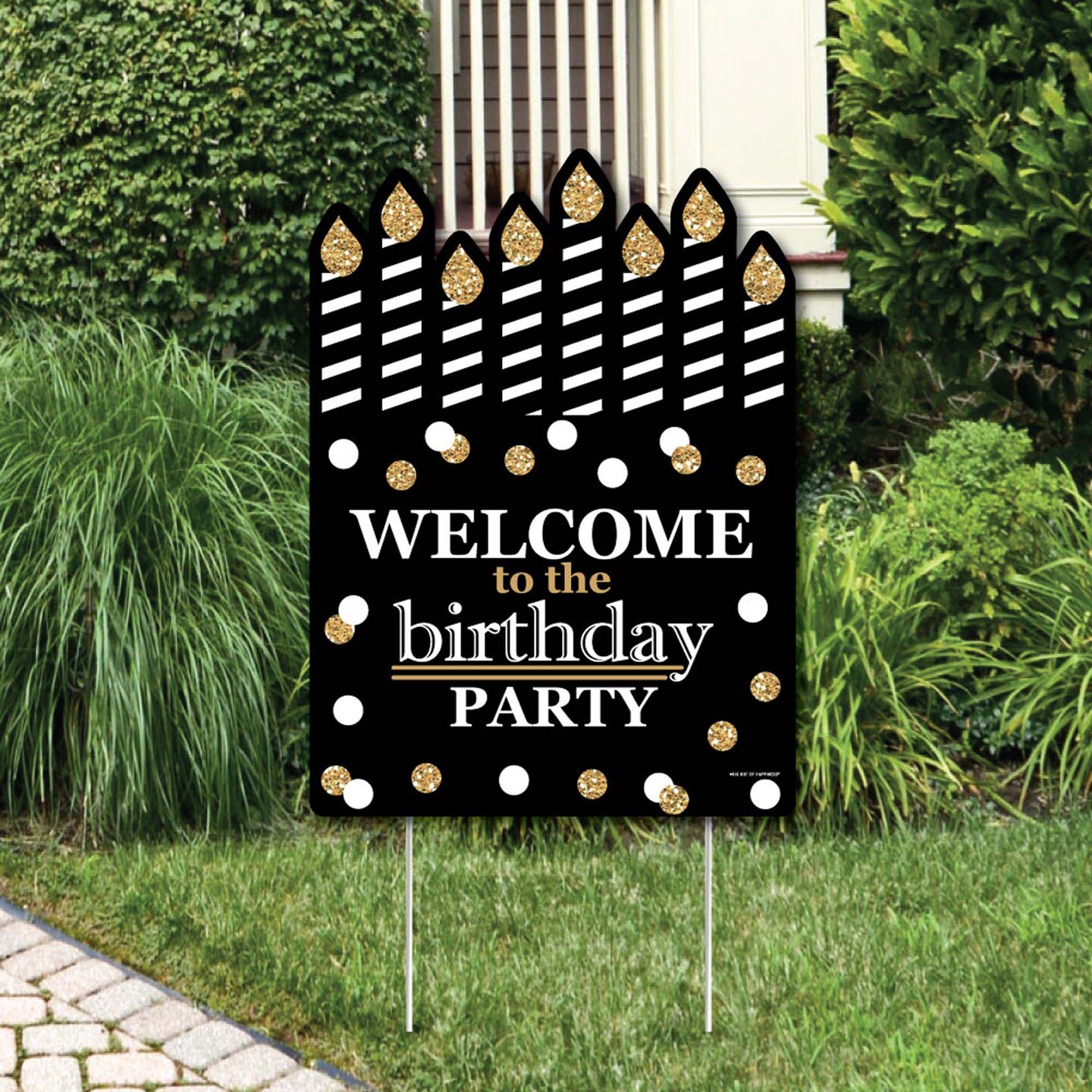 Big Dot of Happiness Adult Happy Birthday - Gold - Party Decorations ...