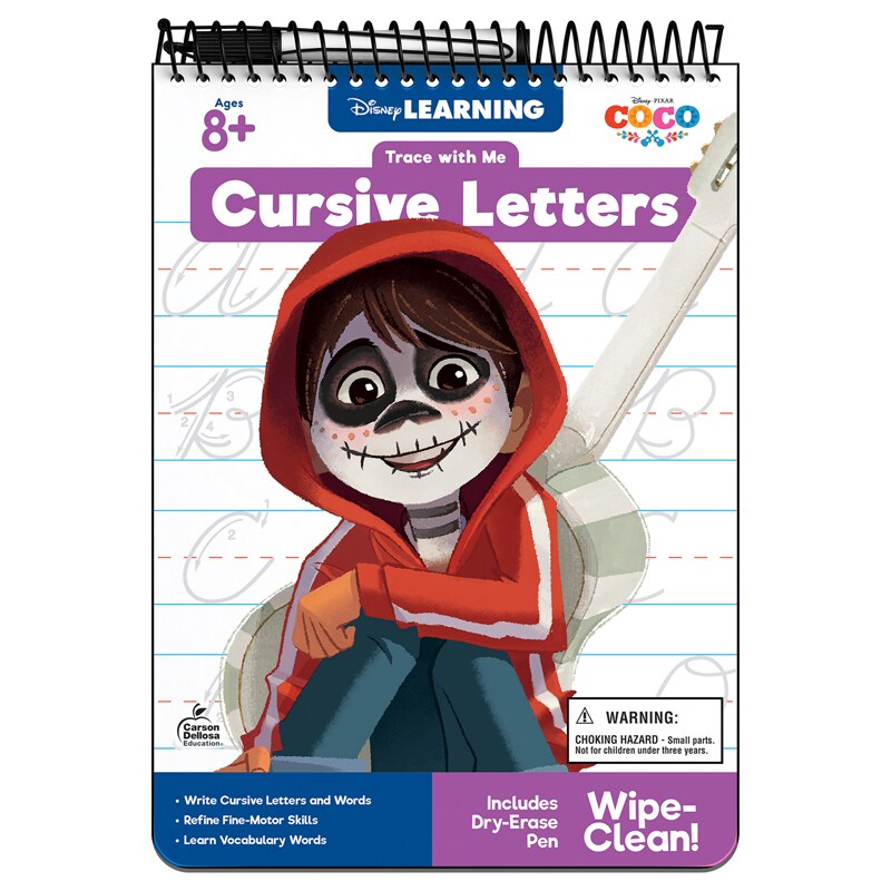 Trace With Me: Coco Cursive Letters Activity Pad, Grade 2-5, Paperback