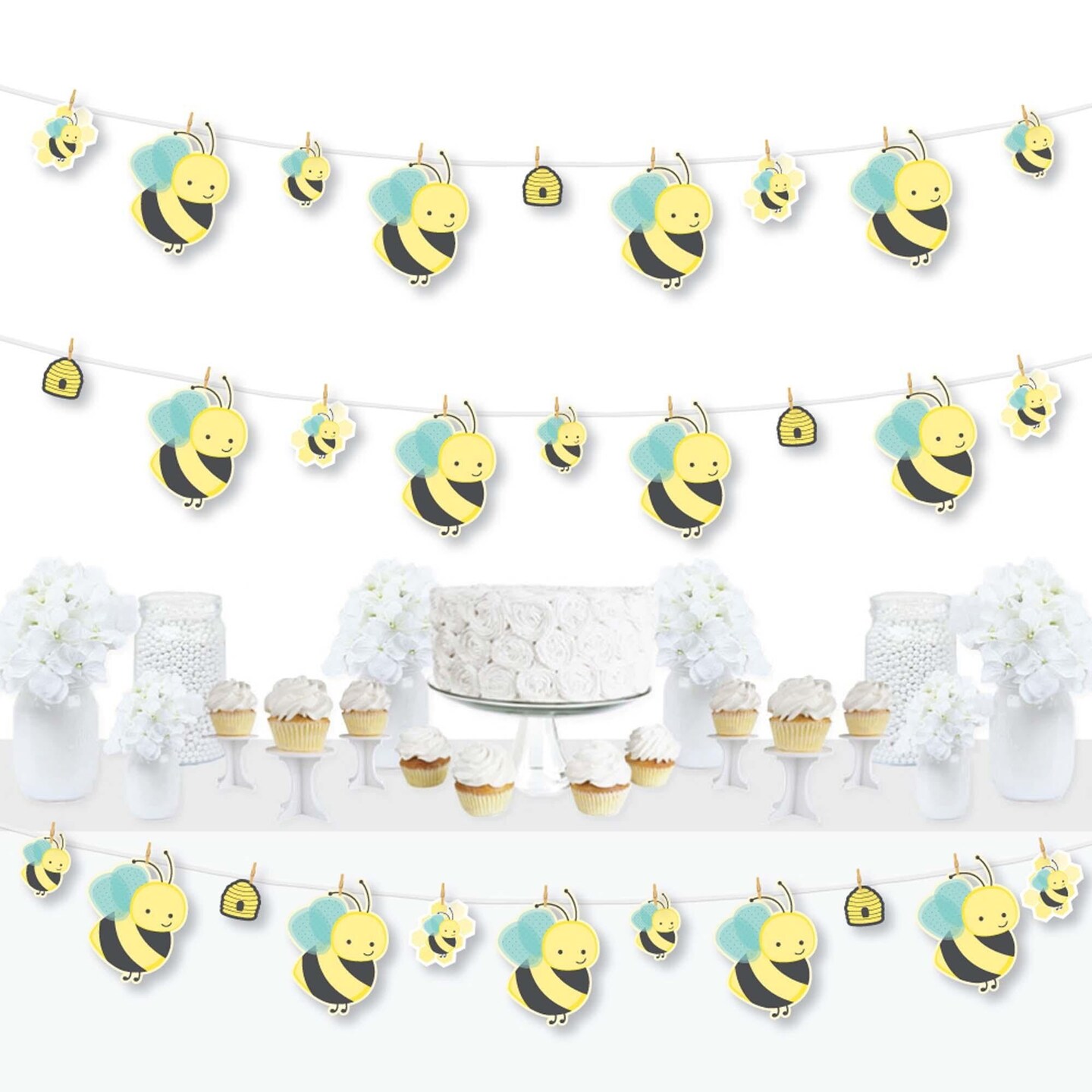 Big Dot Of Happiness Honey Bee - Birthday Party Bunting Banner