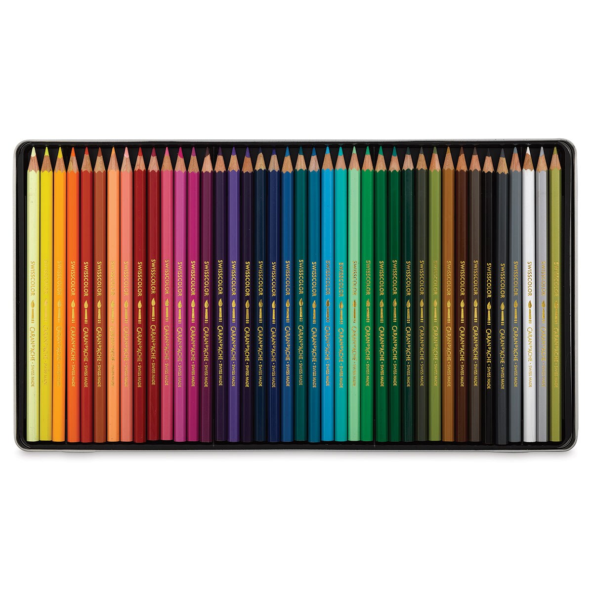 Caran d&#x27;Ache Swisscolor Water-Soluble Colored Pencils - Set of 40