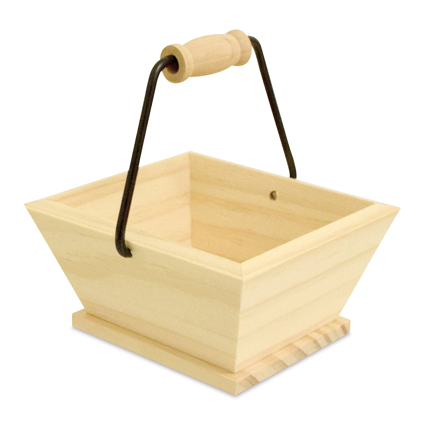 Craft Medley Wood Basket - 3-5/8&#x22;L x 3&#x22;W x 1-3/4&#x22;D