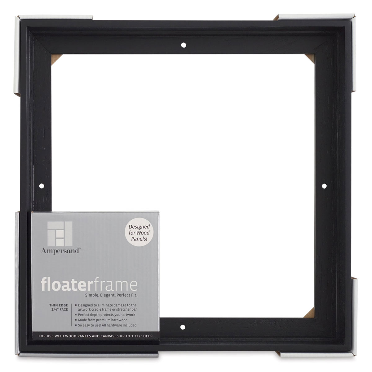 Ampersand Floater Frame Bold, Black, 12" x 12", 11/2" Michaels