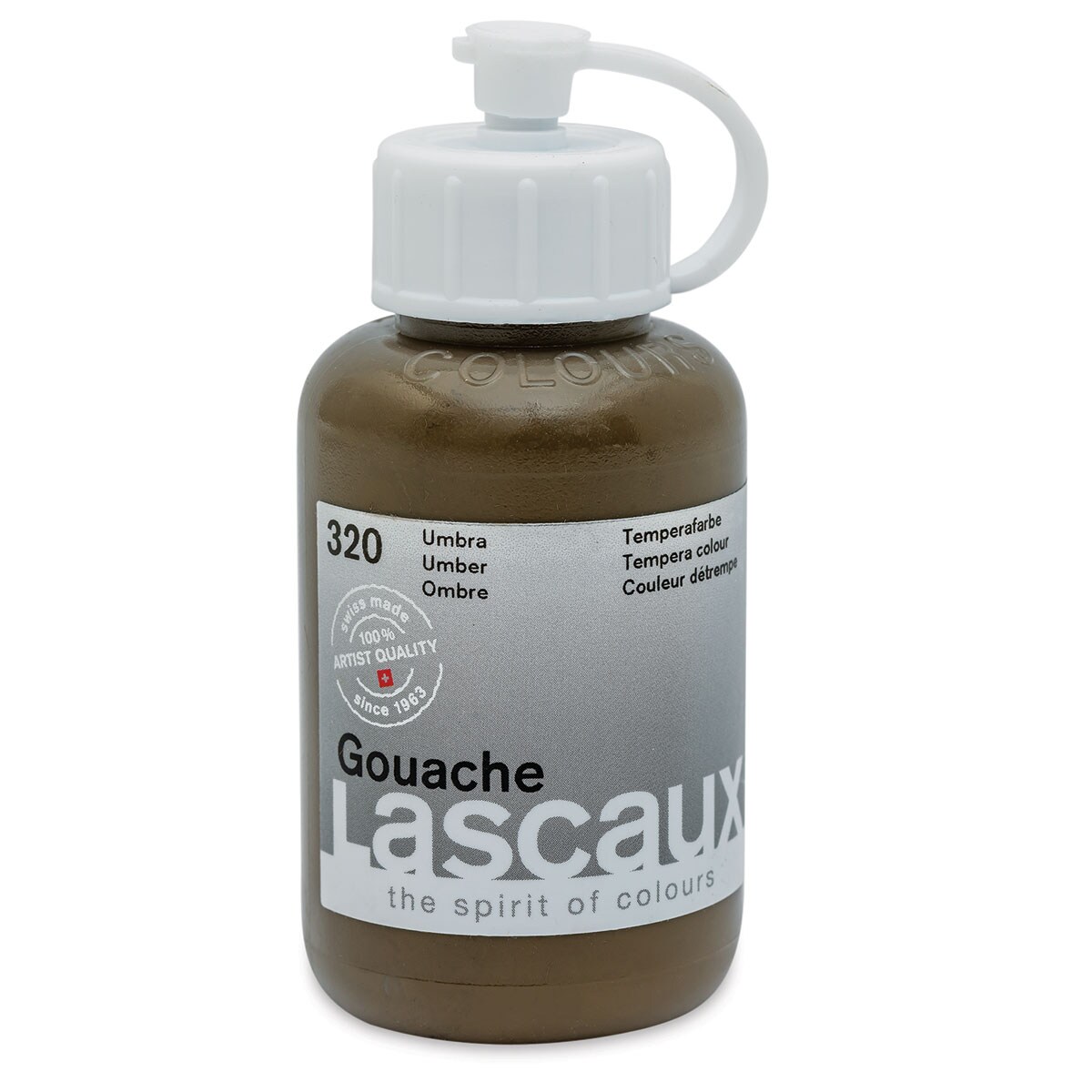 Lascaux Acrylic Gouache - Raw Umber, 85 ml bottle