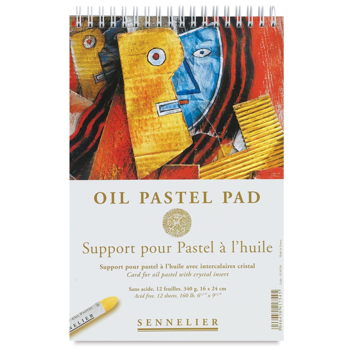 Sennelier Oil Pastel Card Pad - 6-1/4&#x22; x 9-1/2&#x22;, 12 Sheets
